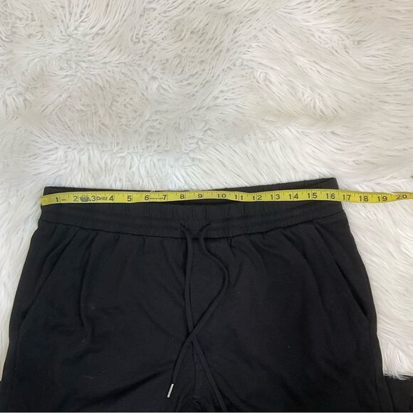 Basement Mens Drawstring Elastic Waist Knee Panel Jogger Sweatpants Black XL - Picture 10 of 13